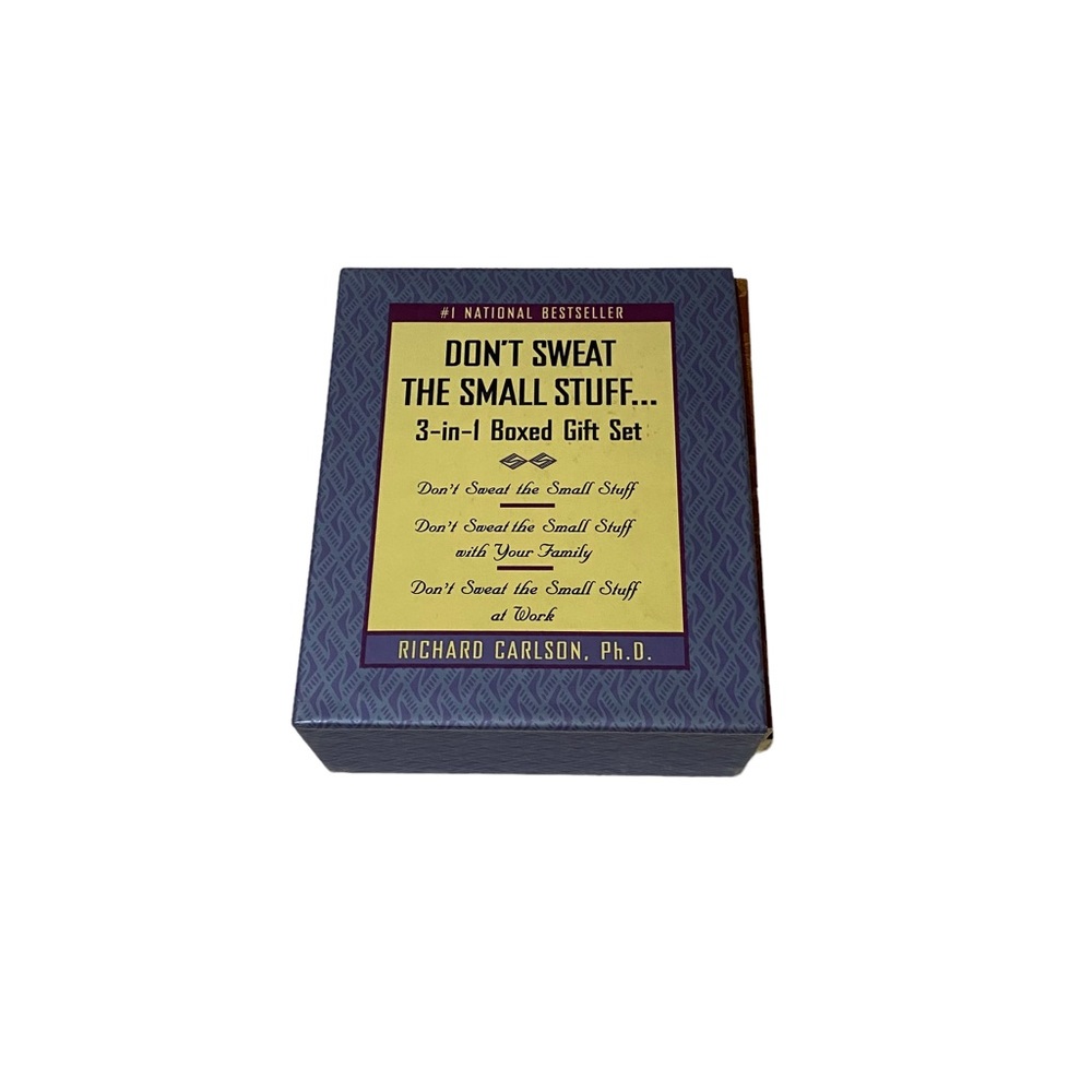 3 Book Set "Don't Sweat the Small Stuff" Richard Carlson, Ph. D